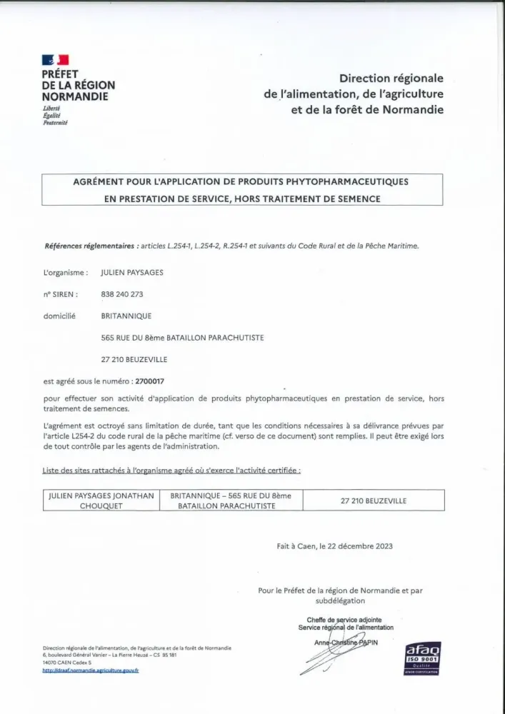 Agrement